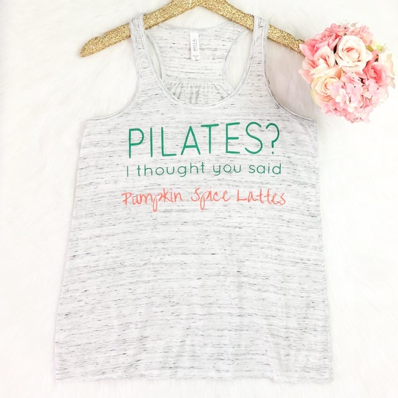 Pumpkin Spice Lattes Flowy Racerback Tank - Picture 3 of 8